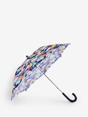 Little Bird by Jools Oliver Multi Rainbow Rain Clouds Handle Umbrella - Image 1 of 3
