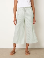 M&Co Green Striped Culottes - Image 1 of 1