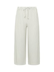 Calças culottes listradas M&Co - Imagem 5 de 5