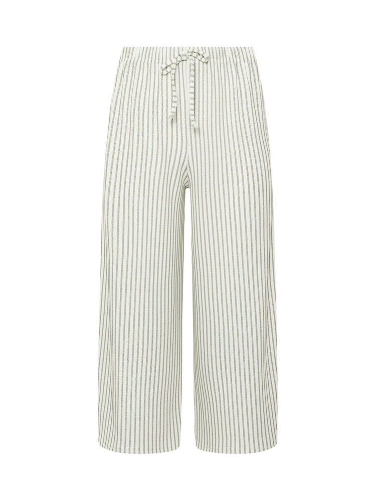 Calças culottes listradas M&Co - Imagem 5 de 5