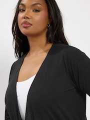 Yours Curve Textured Midaxi Cardigan - Imagem 4 de 5