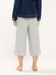 M&Co Blue Petite Striped Cullottes - Image 2 of 5
