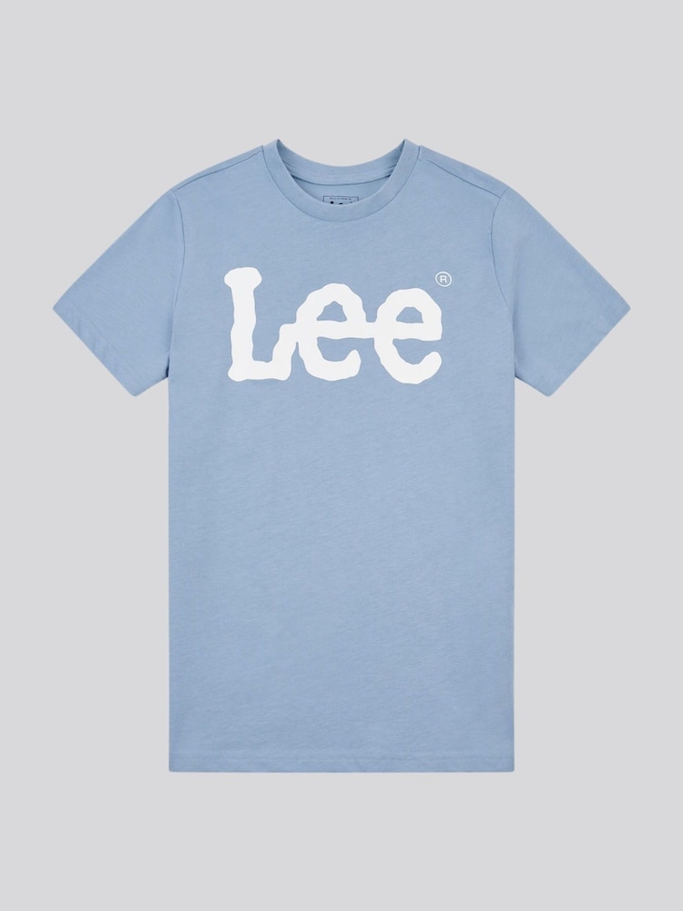 Lee Blue Boys Wobbly Graphic Print T-Shirt - Image 1 of 3