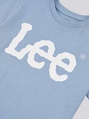 Lee Blue Boys Wobbly Graphic Print T-Shirt - Image 3 of 3