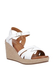 Hush Puppies Phoebe Wedge White Sandals - Image 3 of 4