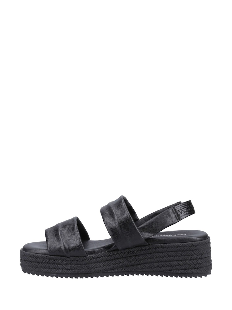 Hush Puppies Rachel Platform Black Sandals - Image 2 of 4