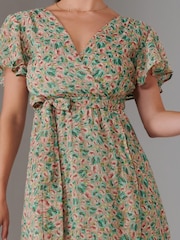 Jolie Moi Natural Petite High Low Midaxi Dress - Image 6 of 6