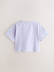 Baker by Ted Baker Lilac Purple Boxy Fit Dice Graphic Print T-Shirt - Image 2 of 6
