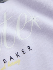 Baker by Ted Baker Lilac Purple Boxy Fit Dice Graphic Print T-Shirt - Image 4 of 6