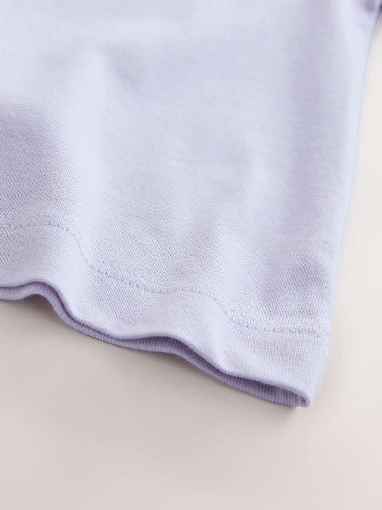 Baker by Ted Baker Lilac Purple Boxy Fit Dice Graphic Print T-Shirt - Image 6 of 6 Baker by Ted Baker Lilac Purple Boxy Fit Dice Graphic Print T-Shirt - Image 6 of 6