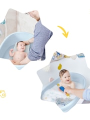 Badabulle Blue Whale Baby & Toddler Bath Tub - Image 6 of 6