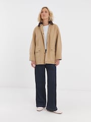 JD Williams Cord Collar Barn Utility Jacket - Imagen 1 de 4