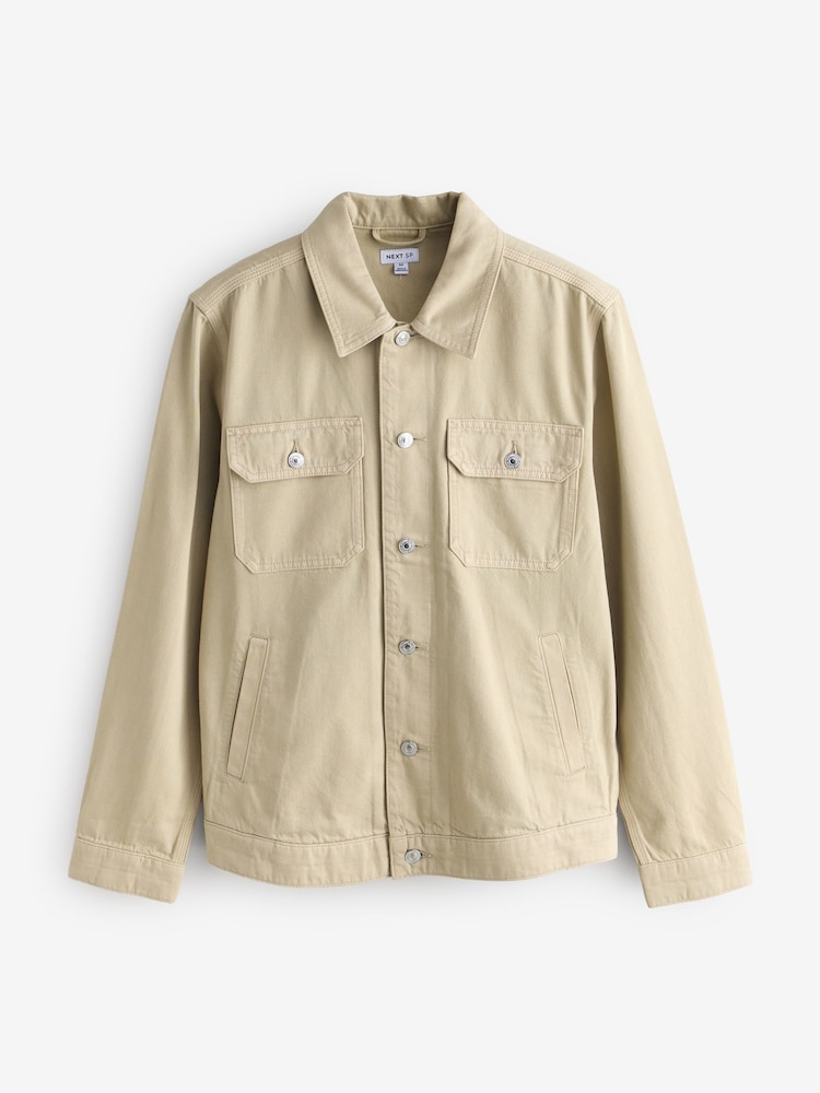 Stone Denim Trucker Jacket - Image 1 of 1