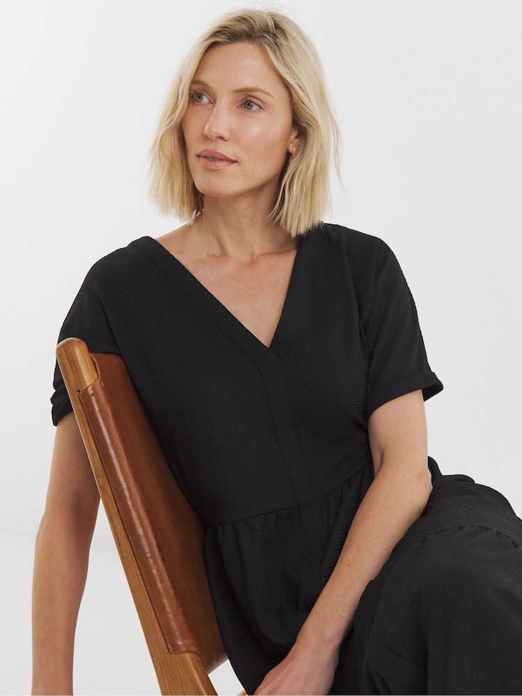 Buy JD Williams Black Textured Jersey Smock Dress from Next Chile