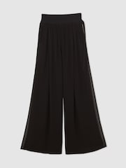 Negro - Reiss Lucyle Reiss | Royal Ballet Chiffon Trousers - Imagen 2 de 6