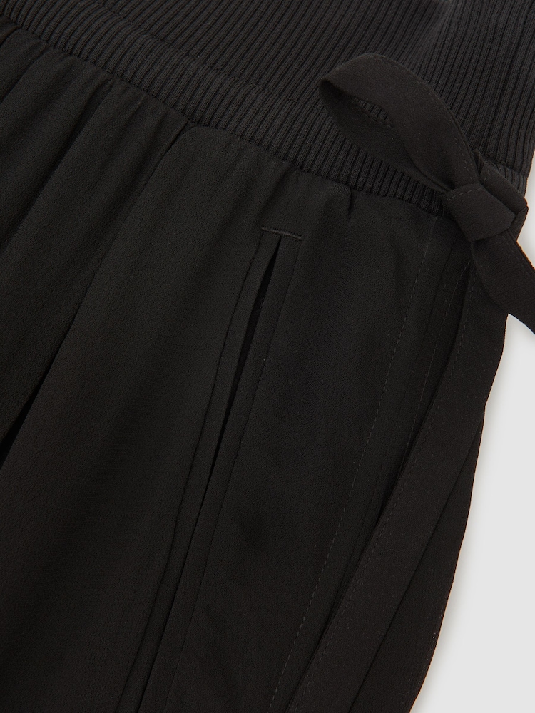 Reiss Black Lucyle Reiss | Royal Ballet Chiffon Trousers - Image 6 of 6 Reiss Black Lucyle Reiss | Royal Ballet Chiffon Trousers - Image 6 of 6