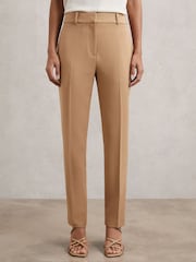 Reiss Camel Gabi Slim Fit Suit Trousers - Image 3 of 6