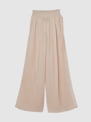 Neutro - Reiss Lucyle Reiss | Royal Ballet Chiffon Trousers - Imagen 2 de 7