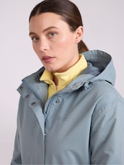 Mountain Warehouse Blue Womens Riviera Waterproof Hooded Coat - Image 2 of 9
