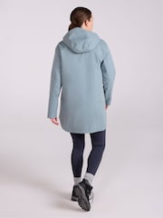 Mountain Warehouse Blue Womens Riviera Waterproof Hooded Coat - Image 4 of 9