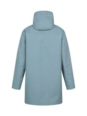 Mountain Warehouse Blue Womens Riviera Waterproof Hooded Coat - Image 8 of 9