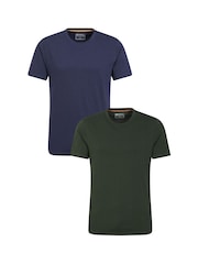 Mountain Warehouse Green Mens Flint Crew Neck T-Shirt Multipack - Image 1 of 8