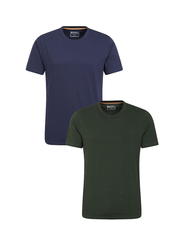 Mountain Warehouse Green Mens Flint Crew Neck T-Shirt Multipack - Image 1 of 8