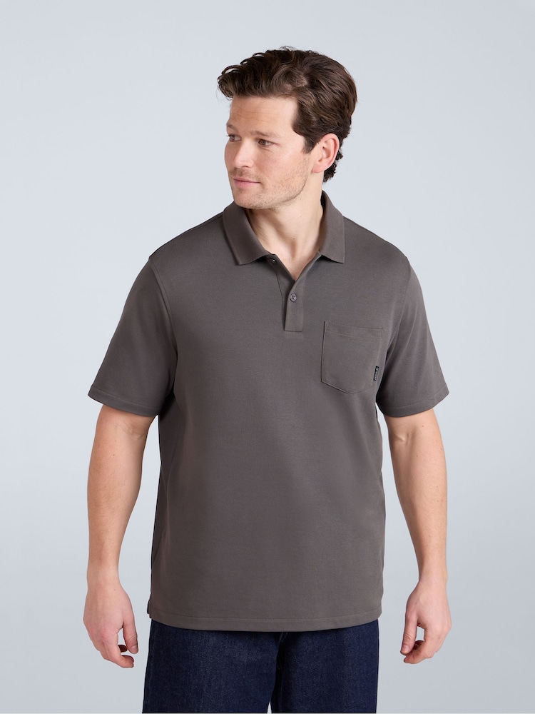Animal Green Mens Icon Pique Polo Shirt - Image 1 of 4