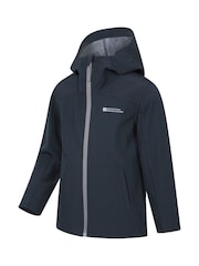 Mountain Warehouse Kids Retreat Lightweight Water Resistant Softshell Jacket - Bild 4 von 5