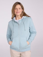 Mountain Warehouse Green Womens Penzance Zip-Through Hoodie with UV Max Protection - Image 1 of 9