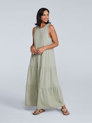 Animal Green Womens Jersey Maxi Dress - Image 1 of 4