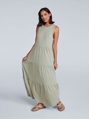 Animal Green Womens Jersey Maxi Dress - Image 2 of 4