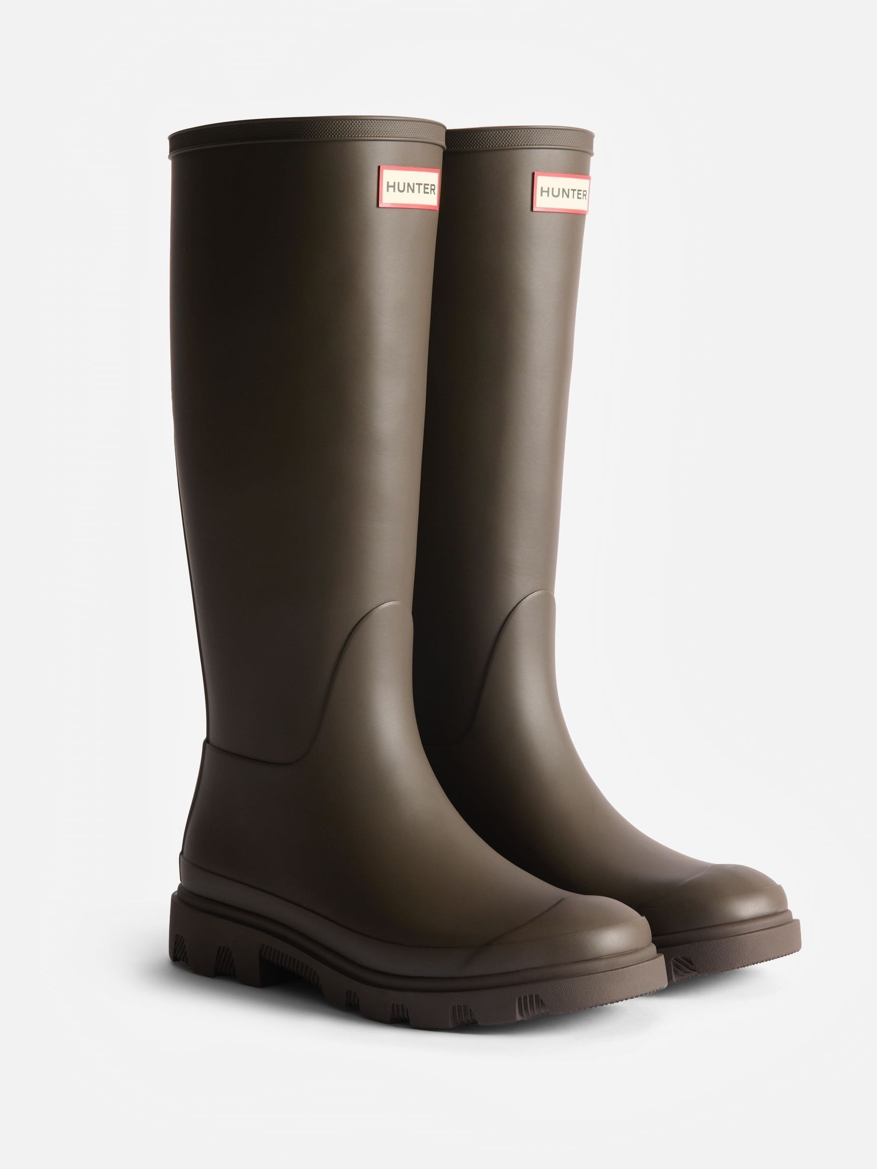 HUNTER ダークブラウン ロングブーツ Buy Hunter Chocolate Brown Downpour Wellies from Next USA