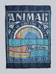 Animal Blue Printed Packaway Quilted Blanket - Image 2 of 6