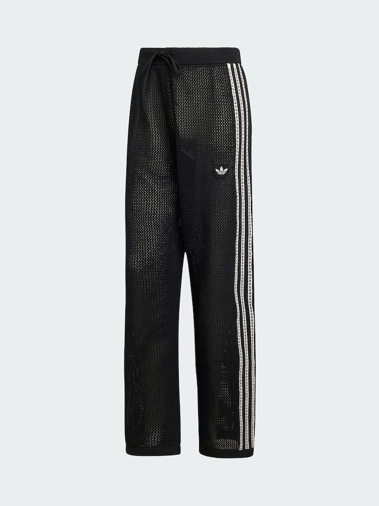 Черный - adidas Originals вязаные брюки с отделкой "Firebird" - Изображение 6 6