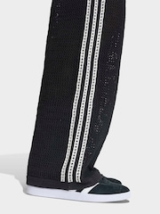 adidas Originals Black Knitted Croched Firebird Trousers - Image 7 of 10