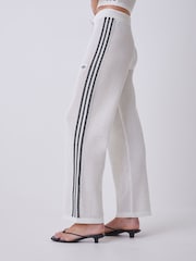 adidas Originals White Knitted Croched Firebird Trousers - Image 10 of 10