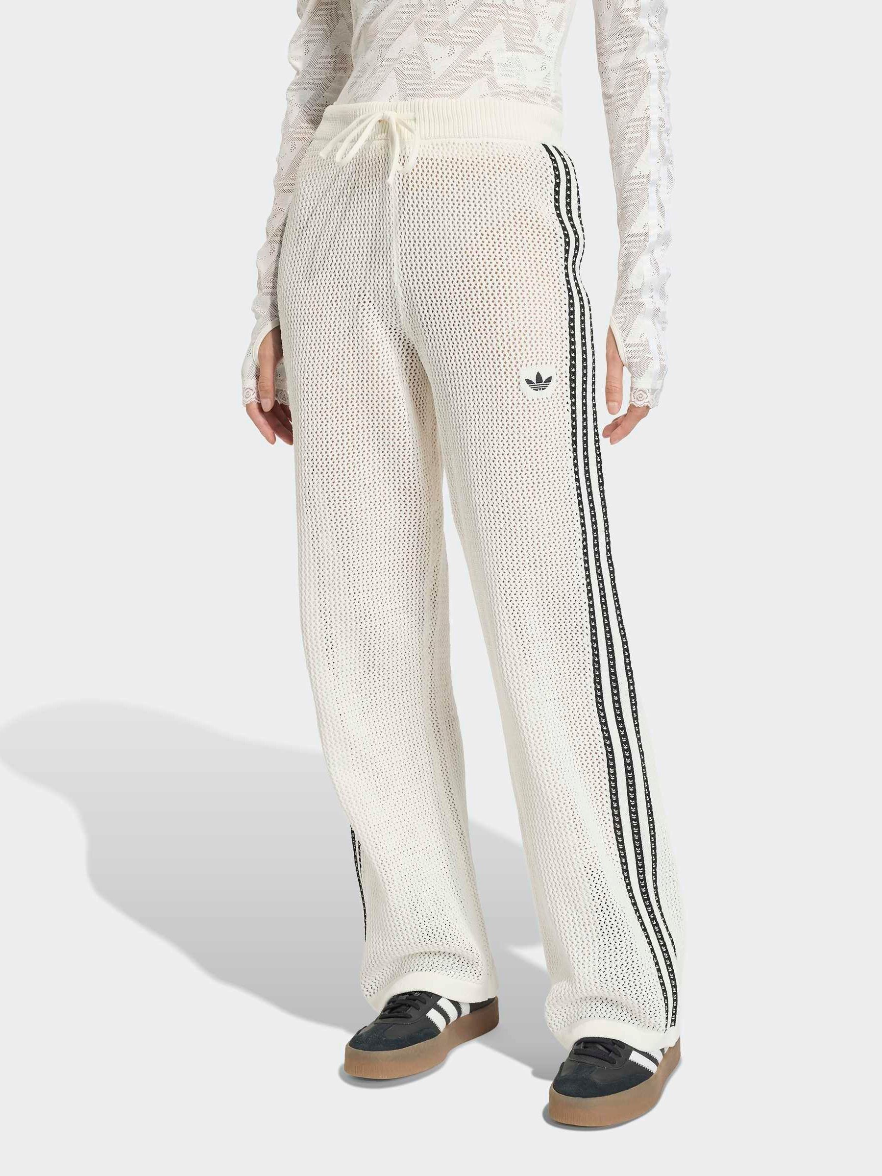 00s y2k ノーアイディー　NO ID. グランジ　ドッキング　フレア　す Buy adidas Originals White Knitted Croched Firebird Trousers from