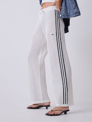 adidas Originals White Knitted Croched Firebird Trousers - Image 8 of 10