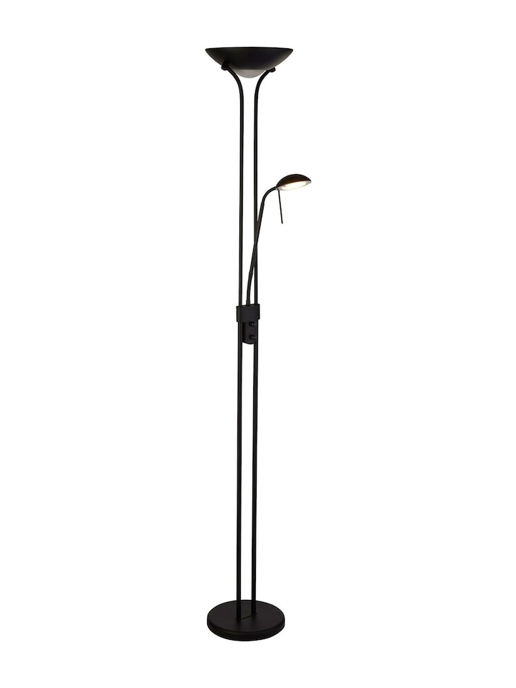 Searchlight Matt Black Carina  Sol LED Dimmable Mother  Child Floor Lamp - Image 4 of 4