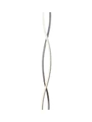 Searchlight Chrome and White Wave Platt LED Wave Floor Lamp - Image 4 of 4