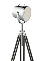 Searchlight Chrome and Black Edison Tri-Beam Adjustable Floor Lamp - Image 4 of 4