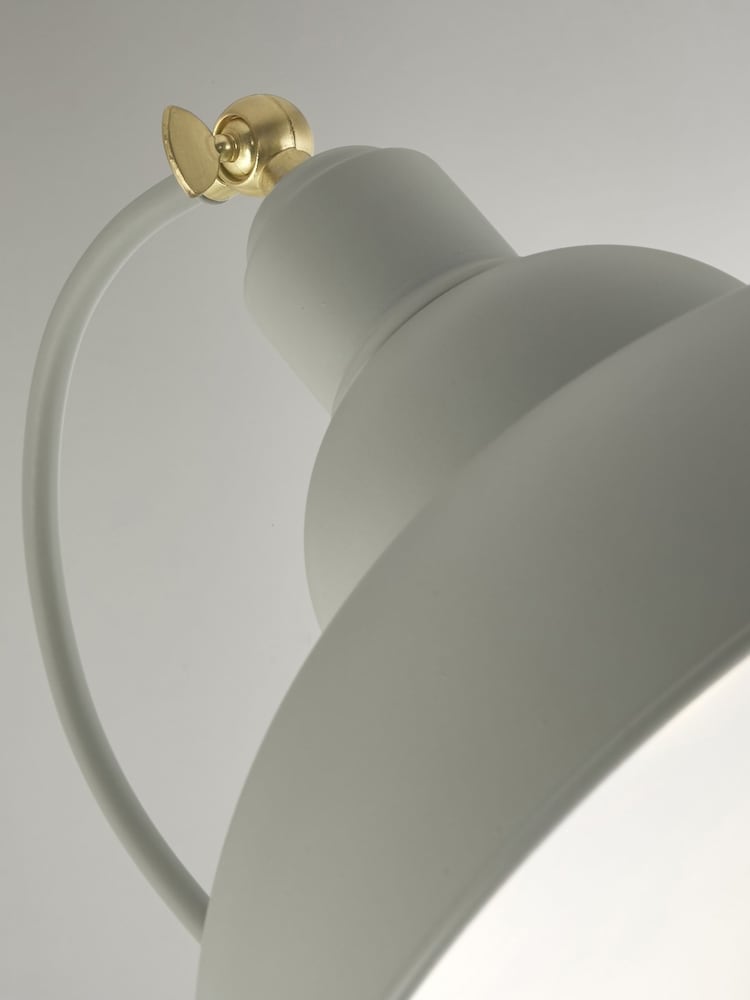 Searchlight Taupe Lumen Sphere Arch Floor Lamp - Image 2 of 4