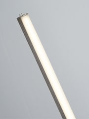 Searchlight Satin Silver and White Trionna Floor Lamp - Image 2 of 4