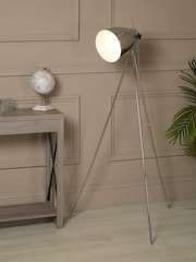 Searchlight Chrome Maestro Study Floor Lamp - Image 1 of 3