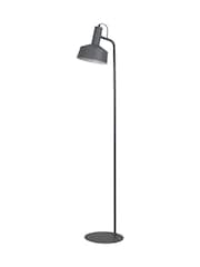 Searchlight Matt Grey and White Piero Metal Floor Lamp - Image 3 of 4