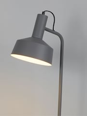 Searchlight Matt Grey and White Piero Metal Floor Lamp - Image 4 of 4
