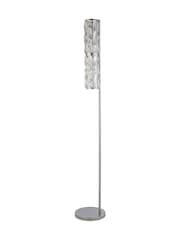 Searchlight Chrome and Clear Vitrina LED Floor with Faceted Clear Glass Trim - Image 3 of 4