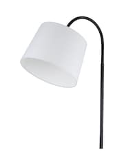 Searchlight White and Black Shelfina Ridge Shelf Floor Lamp - Image 4 of 4