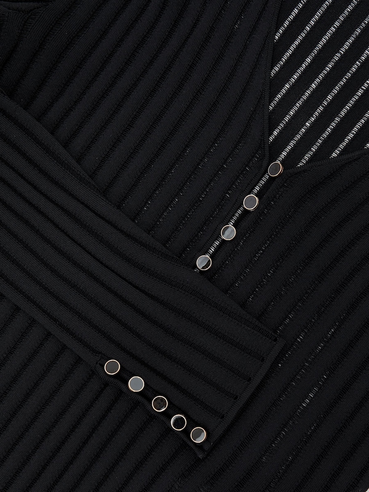 Atelier Black Bernice Atelier Ladder-Stitch Knit Bodysuit - Image 7 of 7